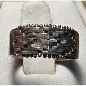 Milor Italy vintage sterling silver ring sz 6
